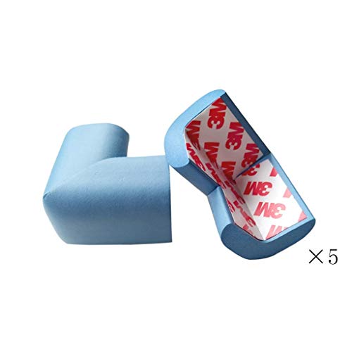 AnSafe Eckenschutz, 10 Packung Mit Innen- Kindersicherheit Schutz Schwamm Wrap (12 Farben Optional) (Color : Blue)