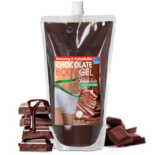bleu & marine Bretania - Anti-Cellulite Schokoladen-Gel-Körperpackung | Intensiver Slimming-Effekt | Vitamin B3 und E für Hautelastizität | Reich an Spurenelementen, 400 ml