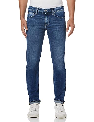 Calvin Klein Jeans Herren Slim Jeans, Denim Dark, 31W / 32L