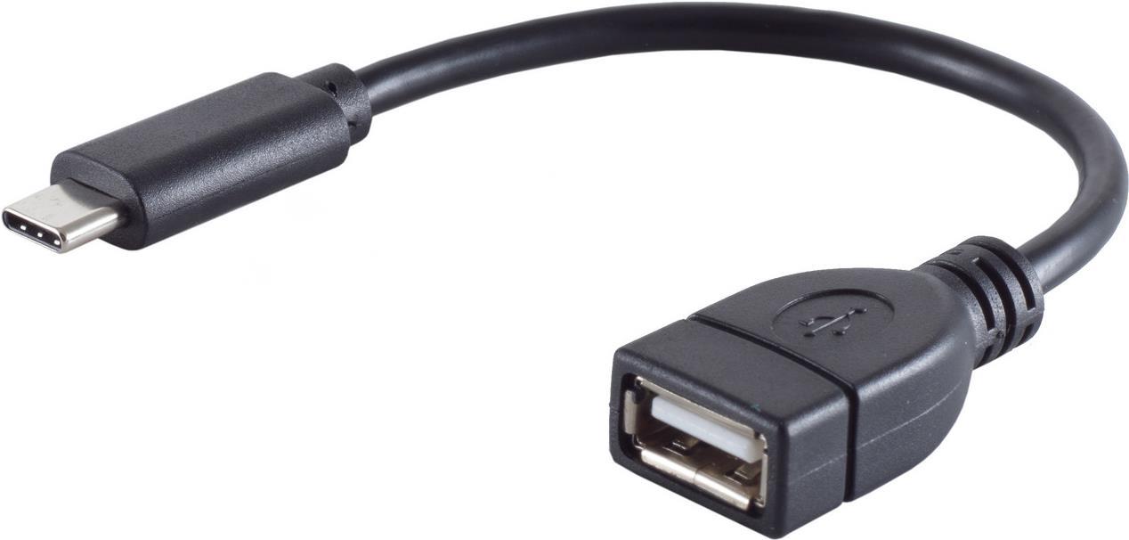 S/CONN maximum connectivity Adapter, USB-Typ C-Stecker auf USB 2.0 A Buchse, OTG (13-20015)
