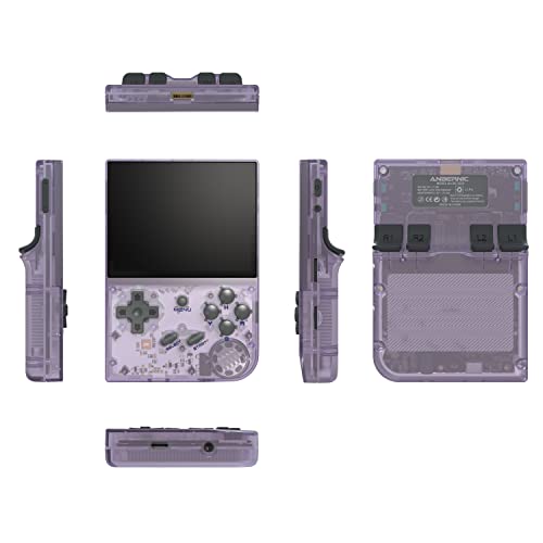 SXMA Anber nic RG35XX Retro-Handheld-Spielekonsole, Dual-System, Linux, Knoblauch, OS- 64 GB, TF-Karte 6831, eingebauter Arcade-Spiele-Hand-Emulator, 3,5 IPS OCA-Bildschirm, 2600 mAh Akku