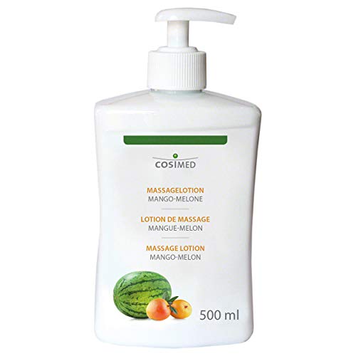 cosiMed Massageöl Mango-Melone mit Druckspender, Wellness Massage Öl, 500 ml