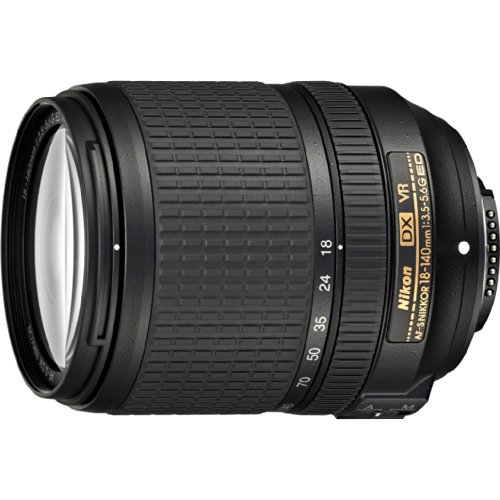 Nikon AF-S DX Nikkor 18-140mm 1:3,5-5,6G ED VR Objektiv (67mm Filtergewinde) schwarz