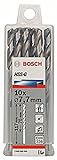 Bosch Professional 10x HSS-G Metallbohrer (für Metall, Ø 7,7 mm, Robust Line, Zubehör Bohrmaschine)