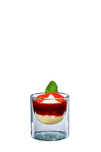 Bloomix Servierschale Half Moon Medium, 4 tlg., aus Glas, ideal für Buffets