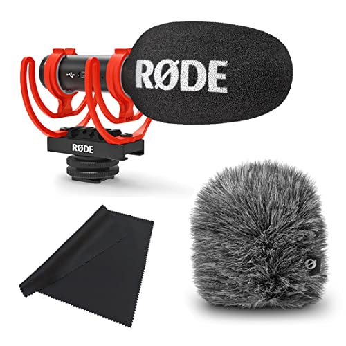 Rode Videomic Go II Kamera/USB-Richtmikrofon + Rode WS12 Windschutz + keepdrum Mikrofasertuch