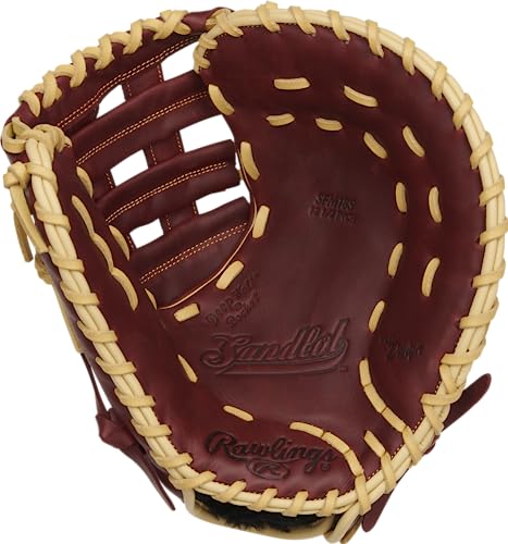 Rawlings Sandlot Series Pro H Web-Baseballhandschuh aus Leder, 31,5 cm, für Linkshänder
