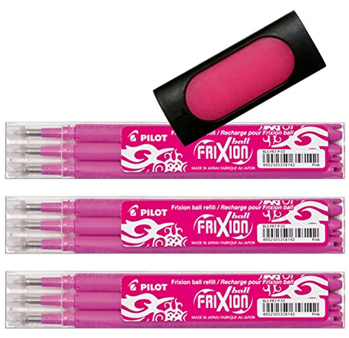 Pilot Frixion Tintenroller-Ersatzminen (9er Bonus Set, rosa)