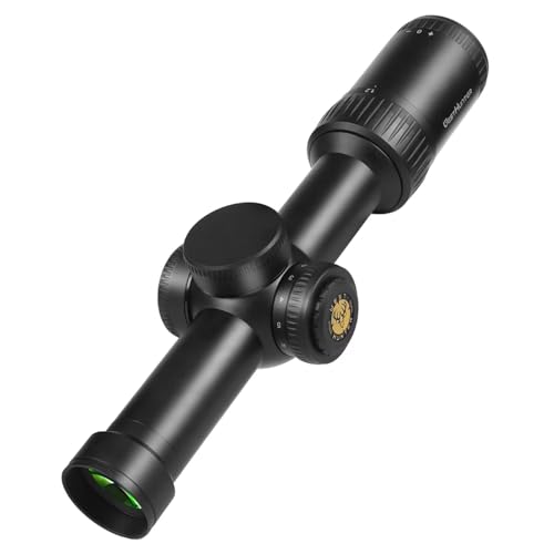 WestHunter Optics HD-S 1.2-6x24 IR PRO LPVO Riflescope - 30 mm Tube Red Green Illumination Mil-Dot Reticle 1/4 MOA Second Focal Plane Hunting Shooting Scope | Black, Only Optics