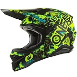 O'NEAL | Motocross-Helm | MX Enduro Motorrad | ABS-Schale, Sicherheitsnorm ECE2205, Lüftungsöffnungen für optimale Belüftung & Kühlung | 3SRS Helmet Assault V.22 | Erwachsene | Schwarz Neon-Gelb | XXL