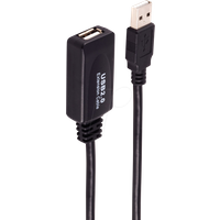 shiverpeaks ®-BASIC-S--USB-Verlängerungskabel Aktive USB-A Verlängerung, USB 2.0, 480Mbps, 15m (BS13-26085)