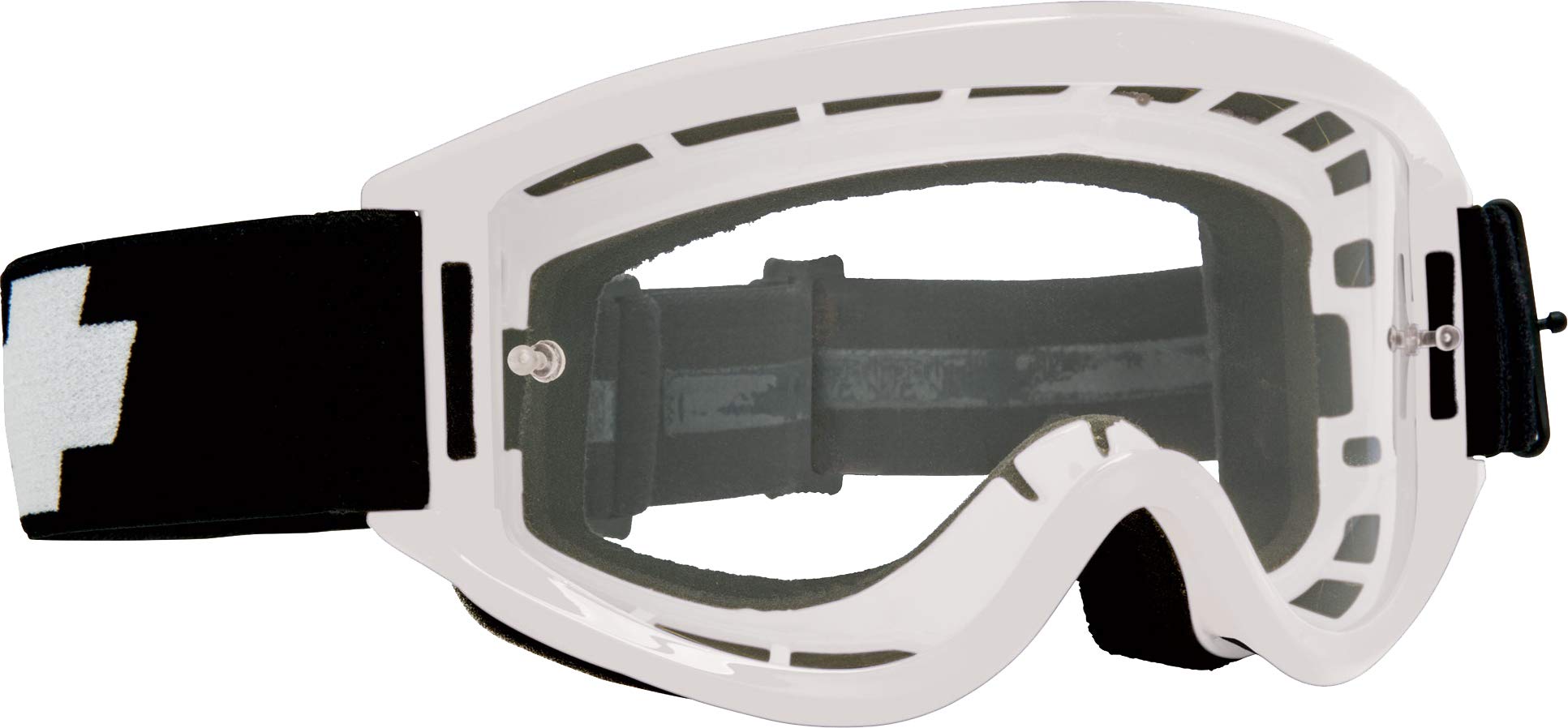 Spy MX Goggle Breakaway, White-Clear W/Posts, One Size