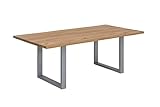 Sit Möbel Tisch, Metall, Silber, 200x100 cm