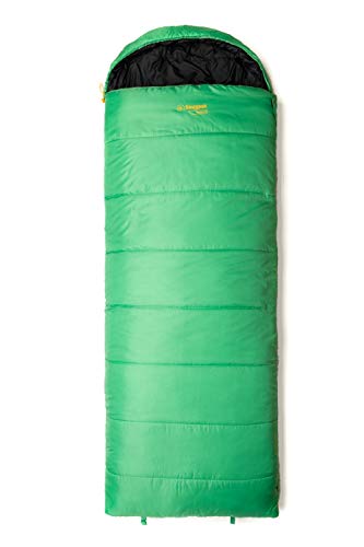 SnugPak Basecamp Nautilus Square Quilt Schlafsack mit Links Hand Reißverschluss, smaragd grün