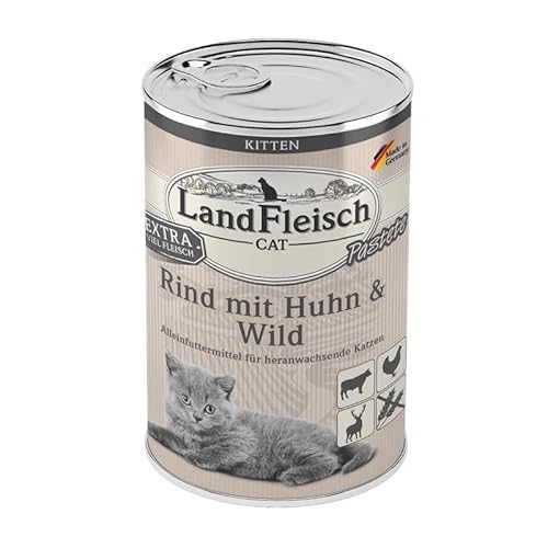 Landfleisch LaFl. Cat Kitten Rind+Huhn400gD
