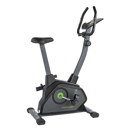 Tunturi Cardio Fit B35 Heimtrainer Fahrrad/Fitnessfahrrad/Hometrainer Fahrrad Trainer mit LCD-Bildschirmanzeige und Tablethalterung - Schwarz