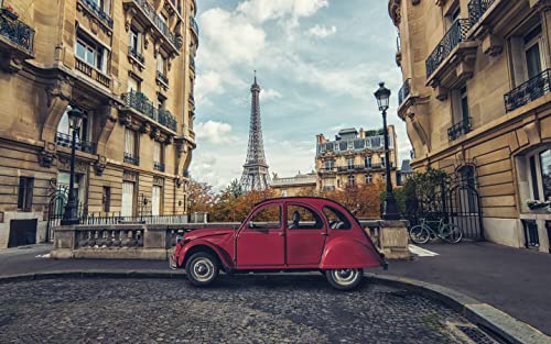 Puzzle 1000 Teile für Erwachsene Mini Puzzles Auto Paris Teenager Kinder Familie Herausfordernde Spiele Unterhaltung Spielzeug Geschenke 75 * 50 cm