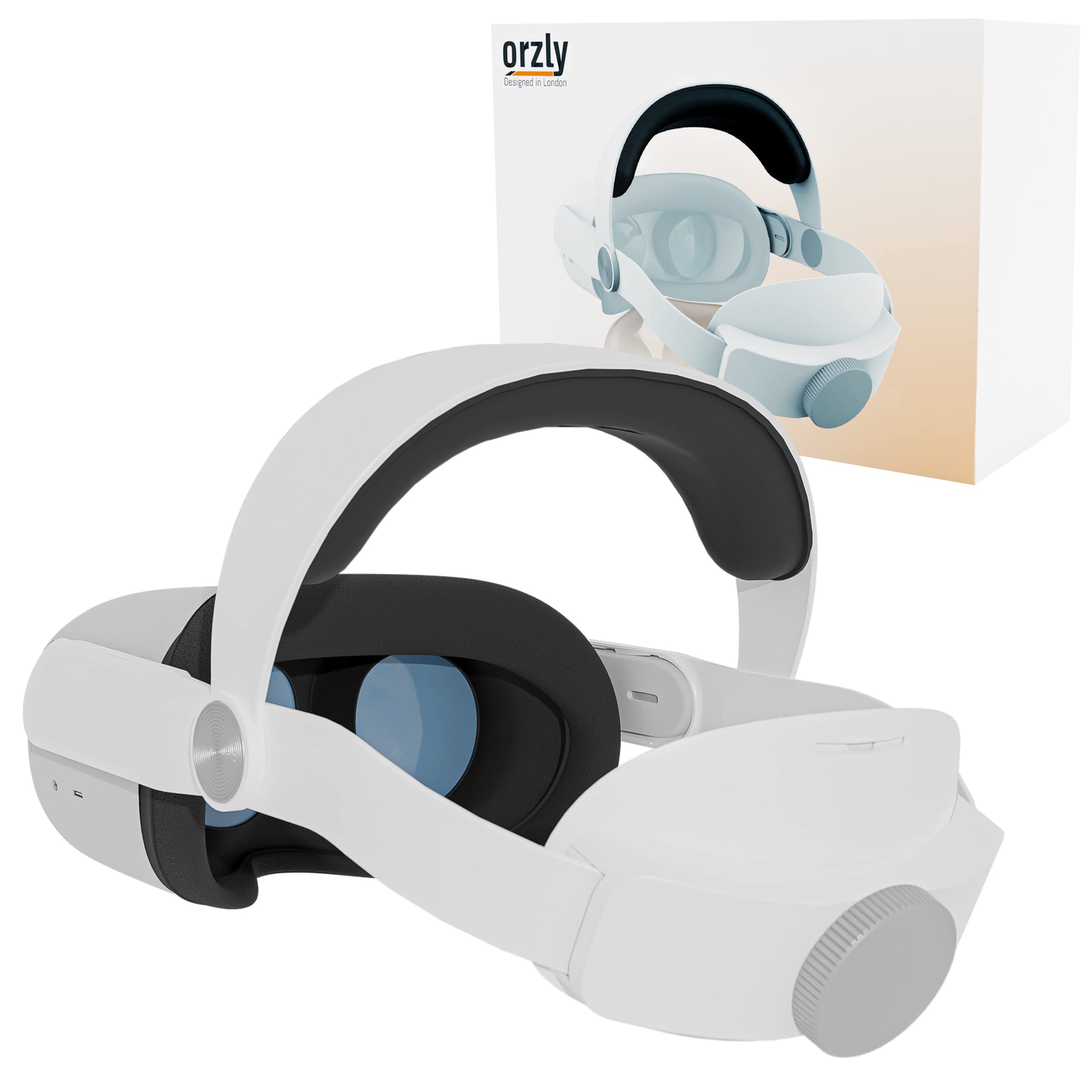 Kopfband, kompatibel mit Meta Quest 2, verstellbarer Kopfriemen im Elite-Stil, verbesserte komfortable Unterstützung, VR-Headset-Zubehör-Lösung – Kopfband-Zubehör nur von Orzly