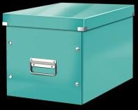 LEITZ Aufbewahrungsboxen Click&Store Cube groß eisblau 30,0 l - 32,0 x 36,0 x...