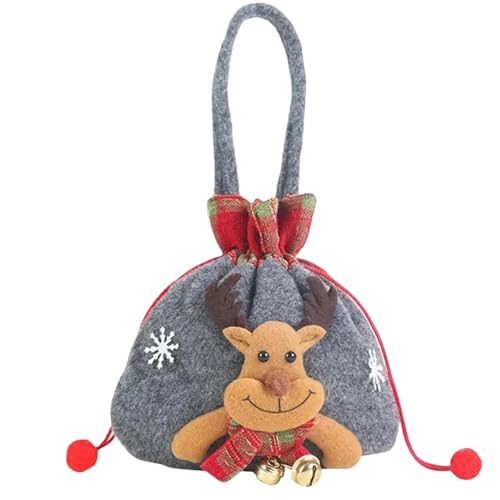 MdybF Weihnachtstüten Weihnachtsgeschenktasche Weihnachtsmann Frohe Weihnachten Deco Süßigkeiten Tasche Handtasche Frohes Neues Jahr-c-einheitsgröße