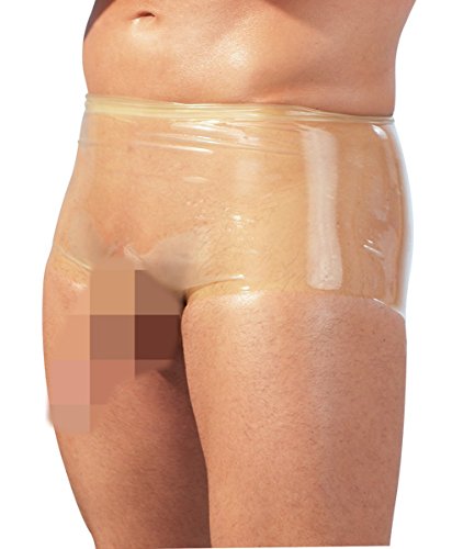 Die Latex Collection Latex Boxer mit Penis Sleeve, Small/Medium, Transparent