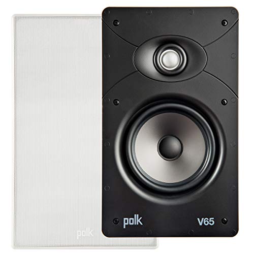 Polk Audio V 65 Rechteckiger Hochleistungs-Einbaulautsprecher, Weiß