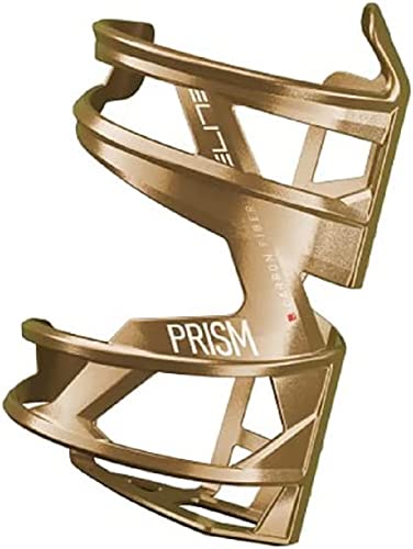 Elite S.R.L. Unisex – Erwachsene Prism Carbon Trinkflaschenhalter, Gold, Einheitsgröße