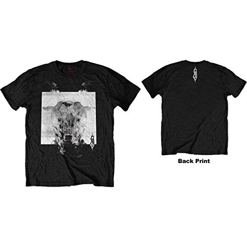 T-Shirt # M Unisex Black # Devil Single - Black & White