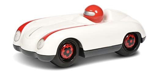 Schuco 450987400 Roadster White-Willi, my1stSchuco, Spielauto für Kinder 1 Jahr, Rennwagen Spielzeug ab 12 Monaten, weiß/rot