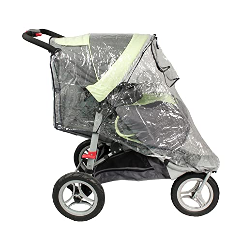 Bambisol HPJ Regenverdeck für Kinderwagen mit 3 Rädern, transparent