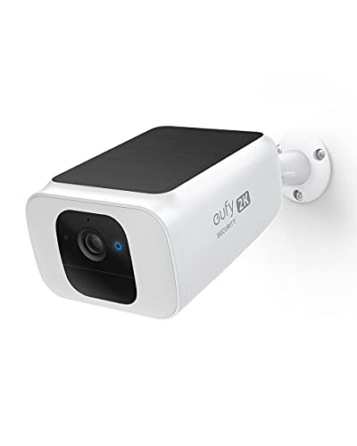 eufy Security SoloCam S40, kabellose Überwachungskamera für den Außenbereich, Batteriekamera, integriertes Solarpanel, 2K-Auflösung, Farbnachtsicht, WLAN, ohne monatliche Gebühr(Generalüberholt)