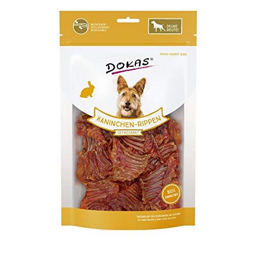 Dokas Kaninchen-Rippen mit Fleisch | 7X 100g Hundesnack
