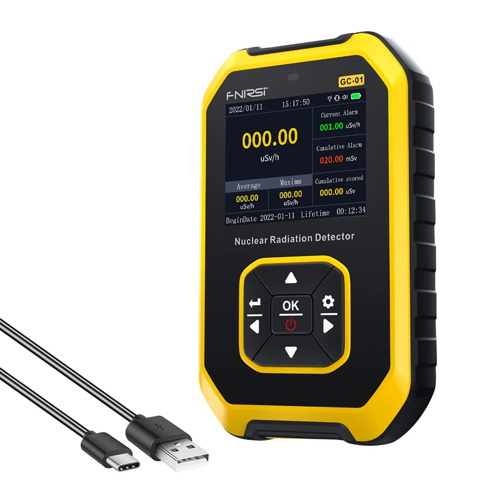 Geigerzähler Dosimeter Strahlungsdetektor zur Messung von Radioaktivität,Strahlungserkennungsgerät X γ β-Strahlen Echtzeit-Überwachungsgerät LCD-Display mit