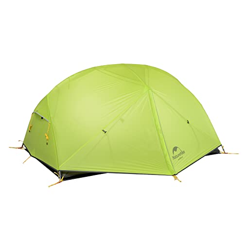 Naturehike Mongar Ultraleichte 2 Personen Zelt 20D Silikon Doppelten Camping Zelt (Hellgrün)
