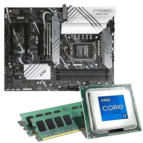 Mainboard Bundle | Intel Core i7-12700K 8x3600 MHz, ASUS Prime Z690-P WiFi D4, 32 GB DDR4-RAM, UHD Graphics 770, 3X M.2 Port, 4X SATA 6Gb/s, USB 3.2 Gen2x2 | Tuning Kit | CSL PC Aufrüstkit