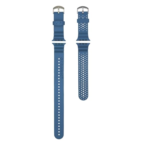 Oceanic + Armband für die Apple Watch Ultra und Ultra 2 | Enthält 2 Bänder – eines für den Taucheinsatz und eines für den täglichen Gebrauch | 45 mm | bequemes Silikonmaterial | BLAU