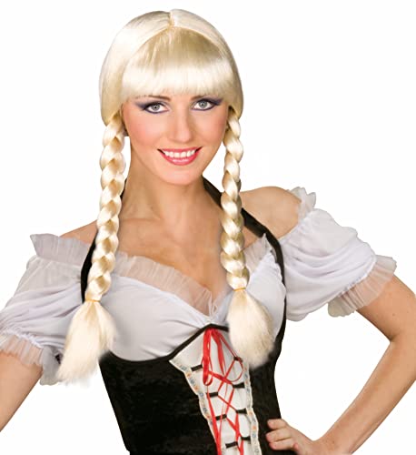 Inga Blonde Beer Girl Adult Costume Wig