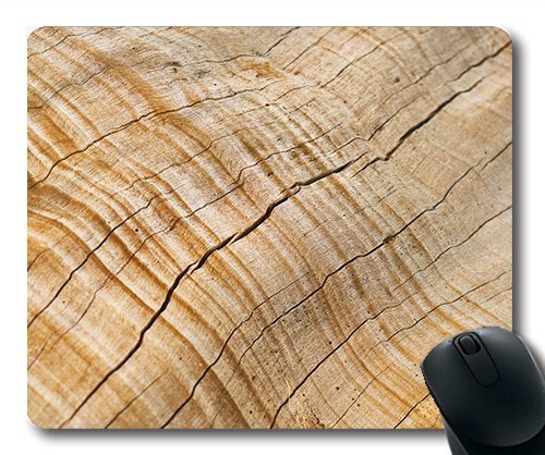 (Precision Lock Edge Mouse Pad) Abstract Brown Tree Timber Pattern Texture Gaming Mouse Pad Mouse Mat for Mac or Computer