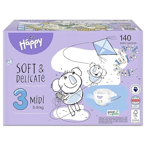 bella baby Happy Windeln Gr.3 Midi 5-9 kg HAPPY BOX 140 Stück