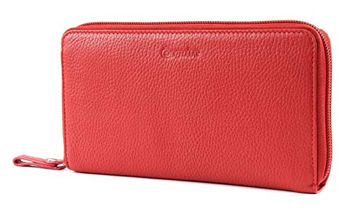 Esquire Primavera Damenlangbörse 19 cm rot