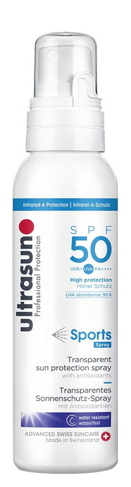 Ultrasun Sports Spray Spf50 Transparentes Sonnenschutz Spray, 1er Pack (1 x 150 ml)
