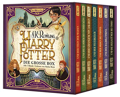 NN. J.K. Rowling - Harry Potter Die Große Jubiläums Box mit Allen 7. Bänden als Hörbuch gelesen von Rufus Beck