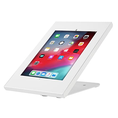Maclean MC-909 2 in 1 Tablethalterung mit Diebstalschutz Tischmontage und Wandmontage Kompatibel mit 9.7”/10.2”, iPad, 10.5”, iPad Air/iPad Pro, 10.1", Samsung Galaxy, Tab A (2019) (Weiß)