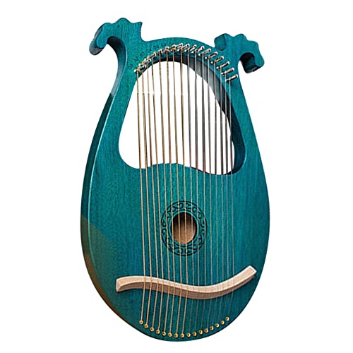 UNbit Leier aus massivem Holzfurnier, 16-saitige Harfe, tragbare Leier, Leier, Harfe, Leier, Harfe for Anfänger Harfe (Color : 14)