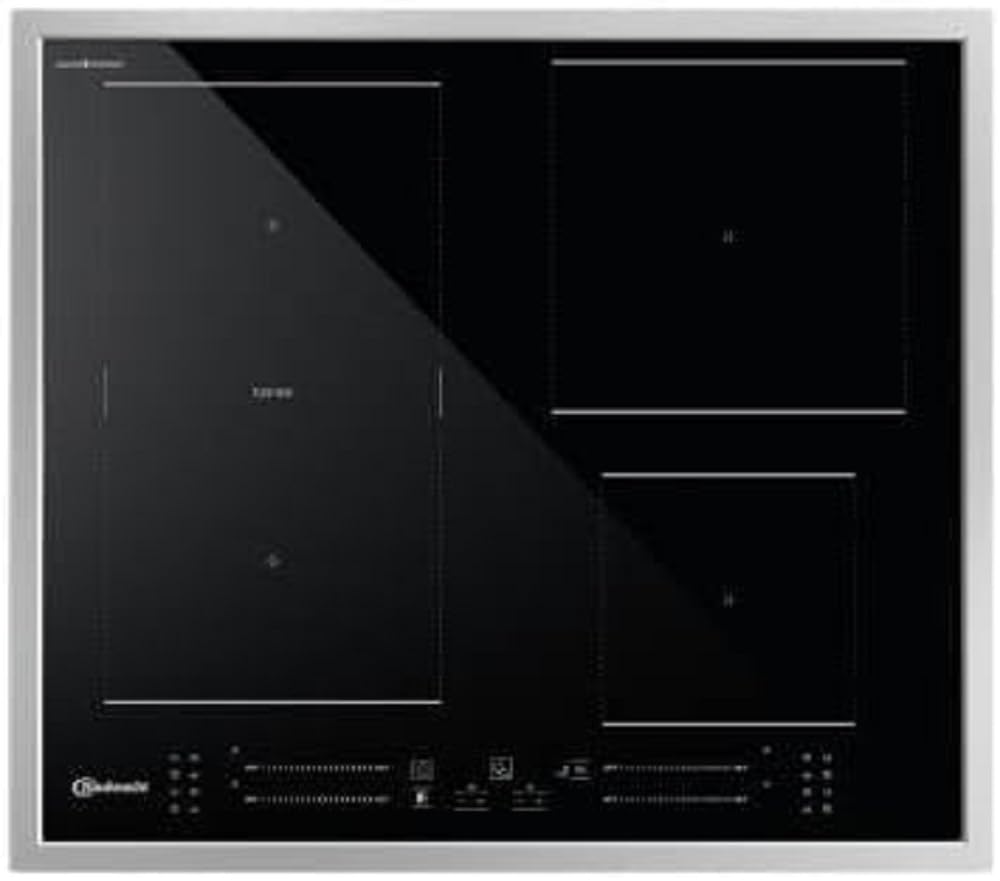 Bauknecht BS 5760C CPFT Induktions-Kochfeld / 60 cm/CleanProtect – mühelose Reinigung nur mit Wasser/Booster-Funktion/Kindersicherung/FlexiDuo/Restwärmeanzeige/Simmer-Funktion/Touch-Control