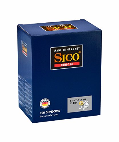 SICO 57 X-tra Wandstärke SIZE, 100er Box Kondome - Made in Germany