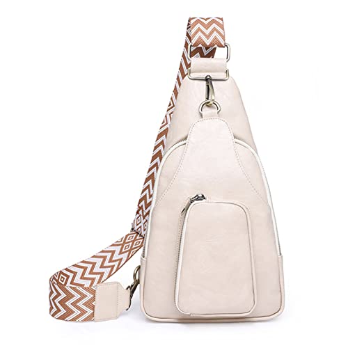 Aoguaro Umhängetasche für Herren und Damen, modische Brusttasche, Kuh-Muster, PU-Leder, Umhängetasche, Umhängetasche, Handytasche für Damen