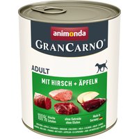 Sparpaket Animonda GranCarno Original 24 x 800 g - Hirsch & Äpfel