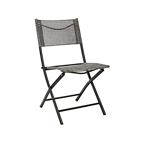 HOMECALL Folding Garden and Camping Chair, Textilene Fabric - Brown