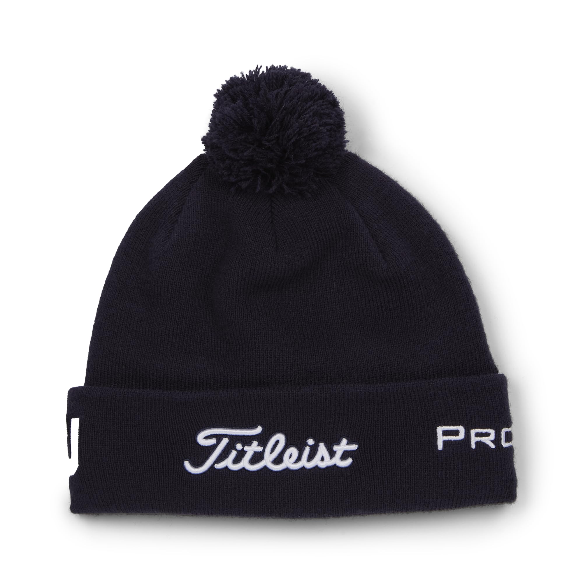 Titleist Unisex Tour Pom Baskenmütze, Navy/White, One Size